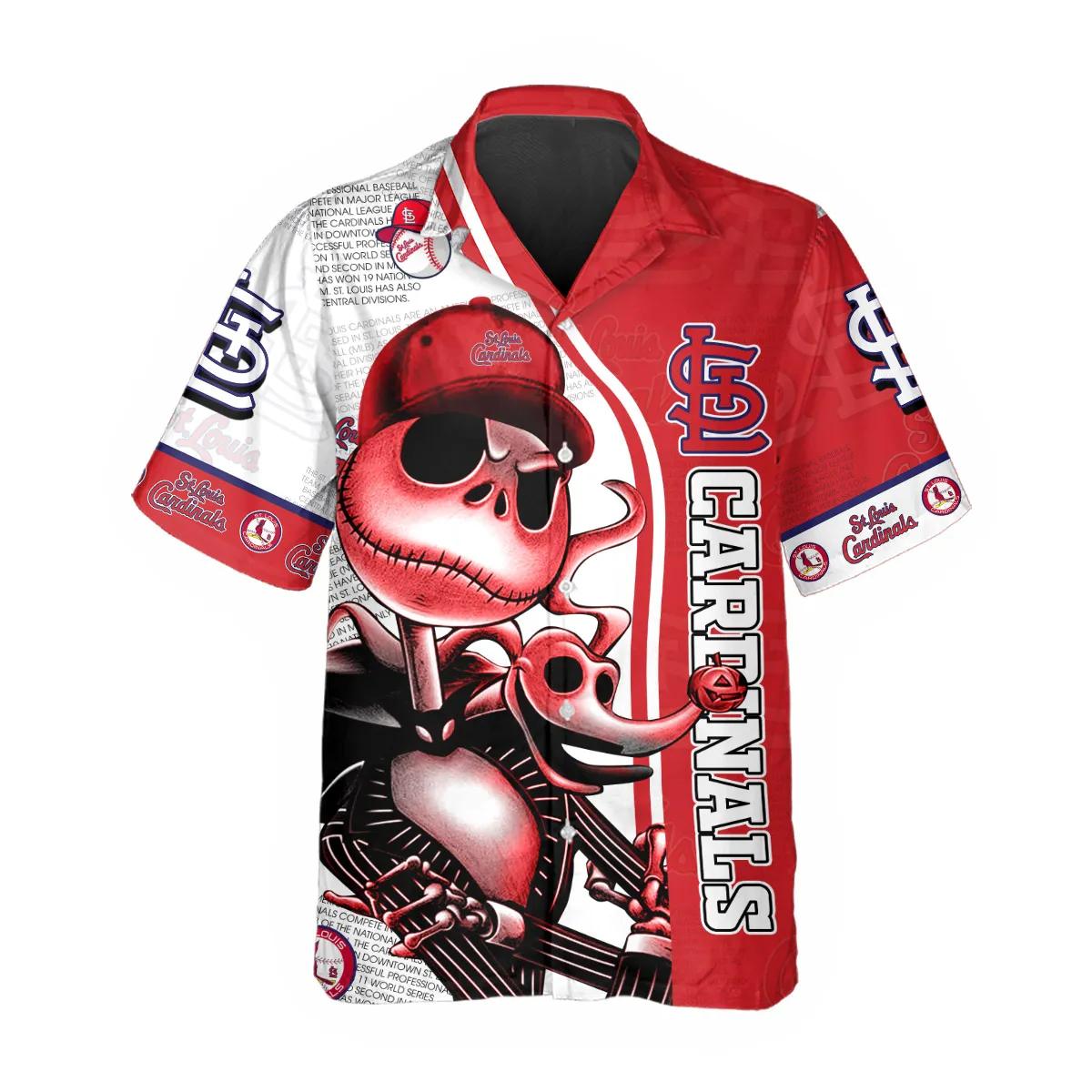 St. Louis Cardinals Skeleton Swagger Hawaiian Shirt