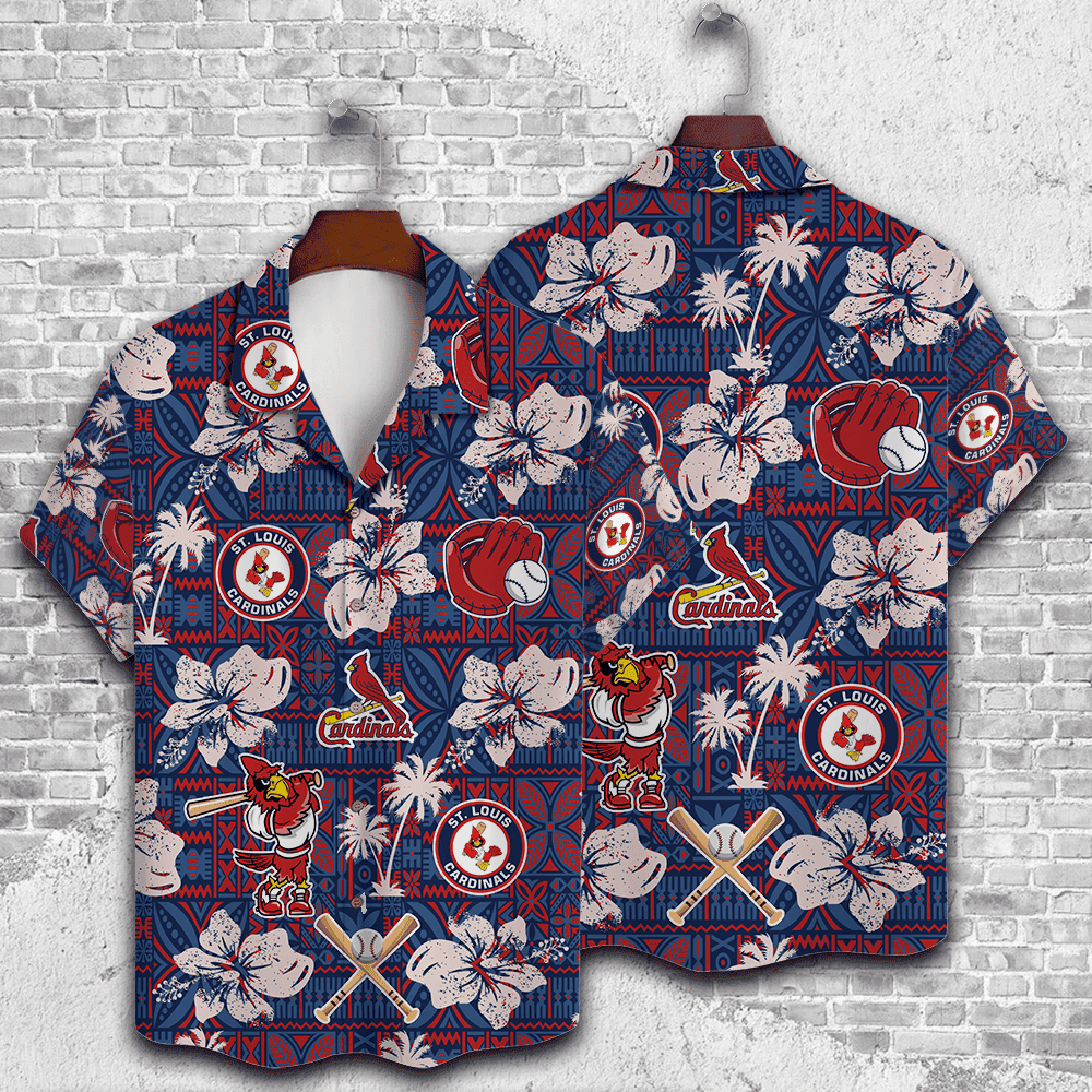 St. Louis Cardinals Tropical Ballpark Hawaiian Shirt