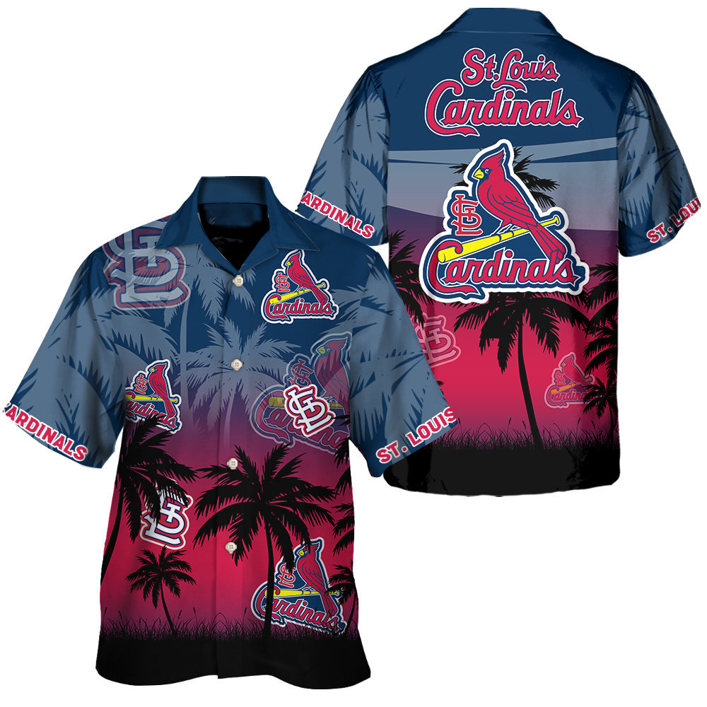 St. Louis Cardinals Twilight Palms Hawaiian Shirt