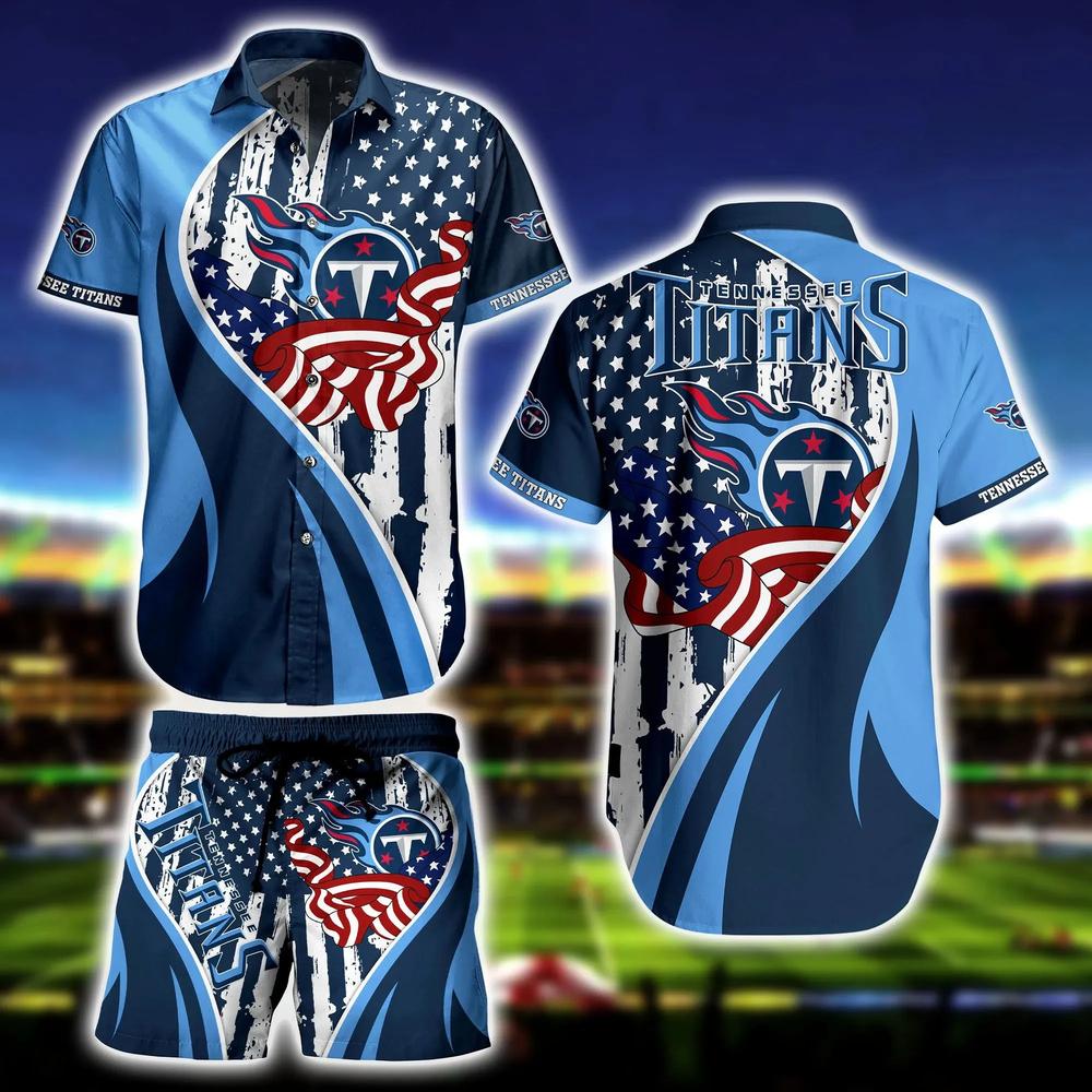 Tennessee Titans All-American Pride Hawaiian Shirt