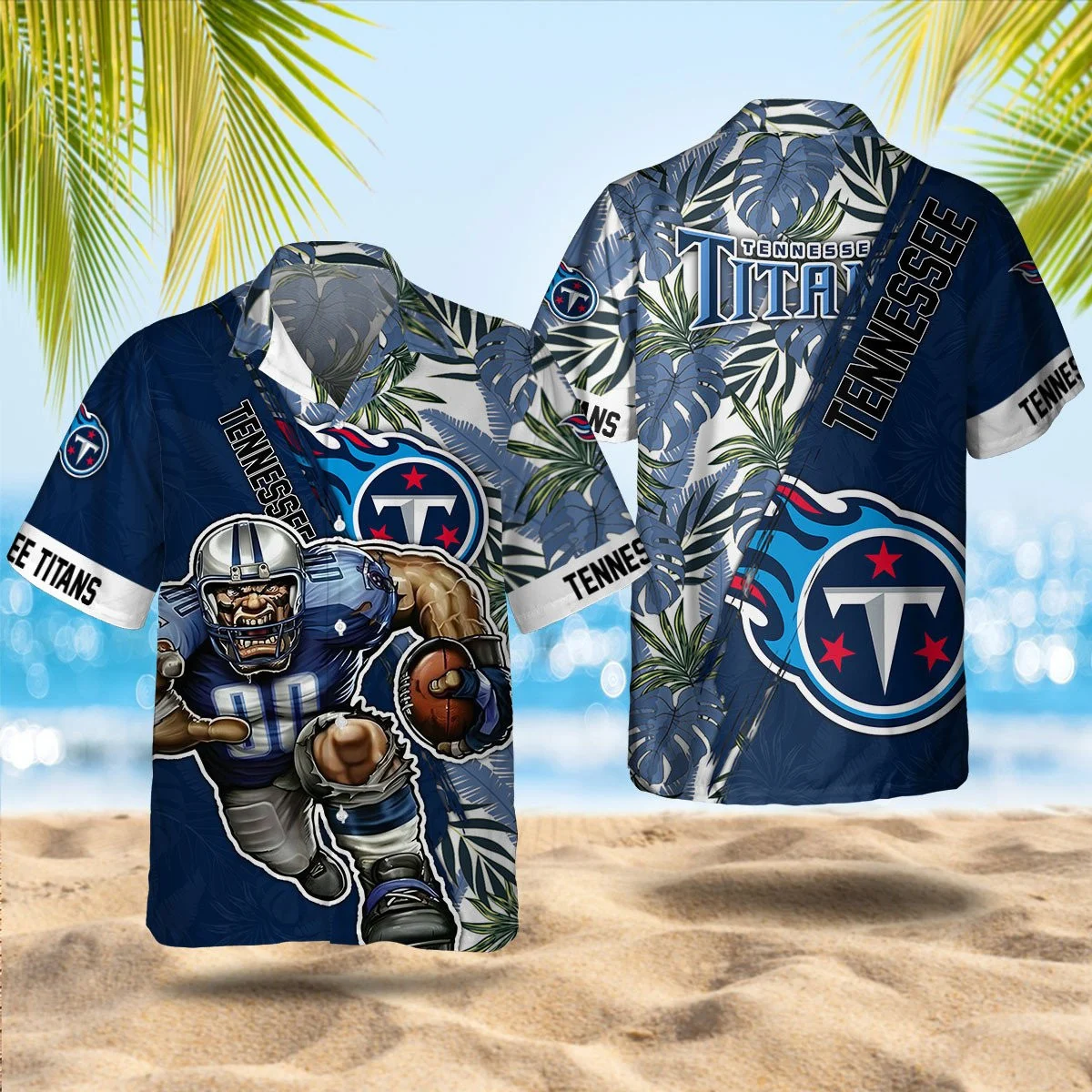 Tennessee Titans Beach Blitz Hawaiian Shirt