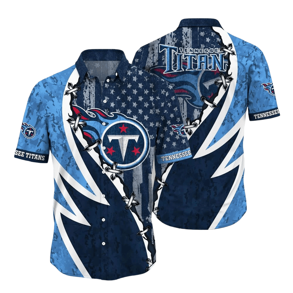 Tennessee Titans Lightning Stars Hawaiian Shirt