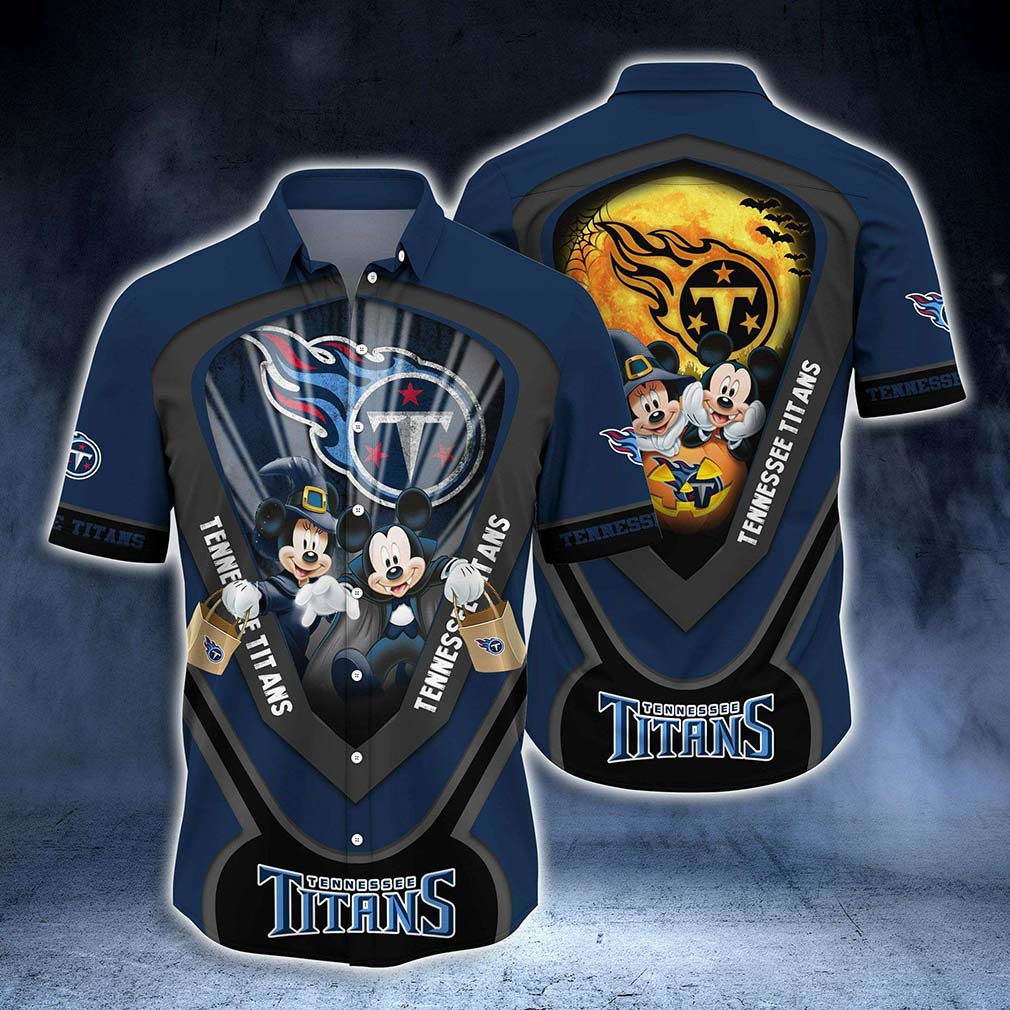 Tennessee Titans Mickey Halloween Night Hawaiian Shirt