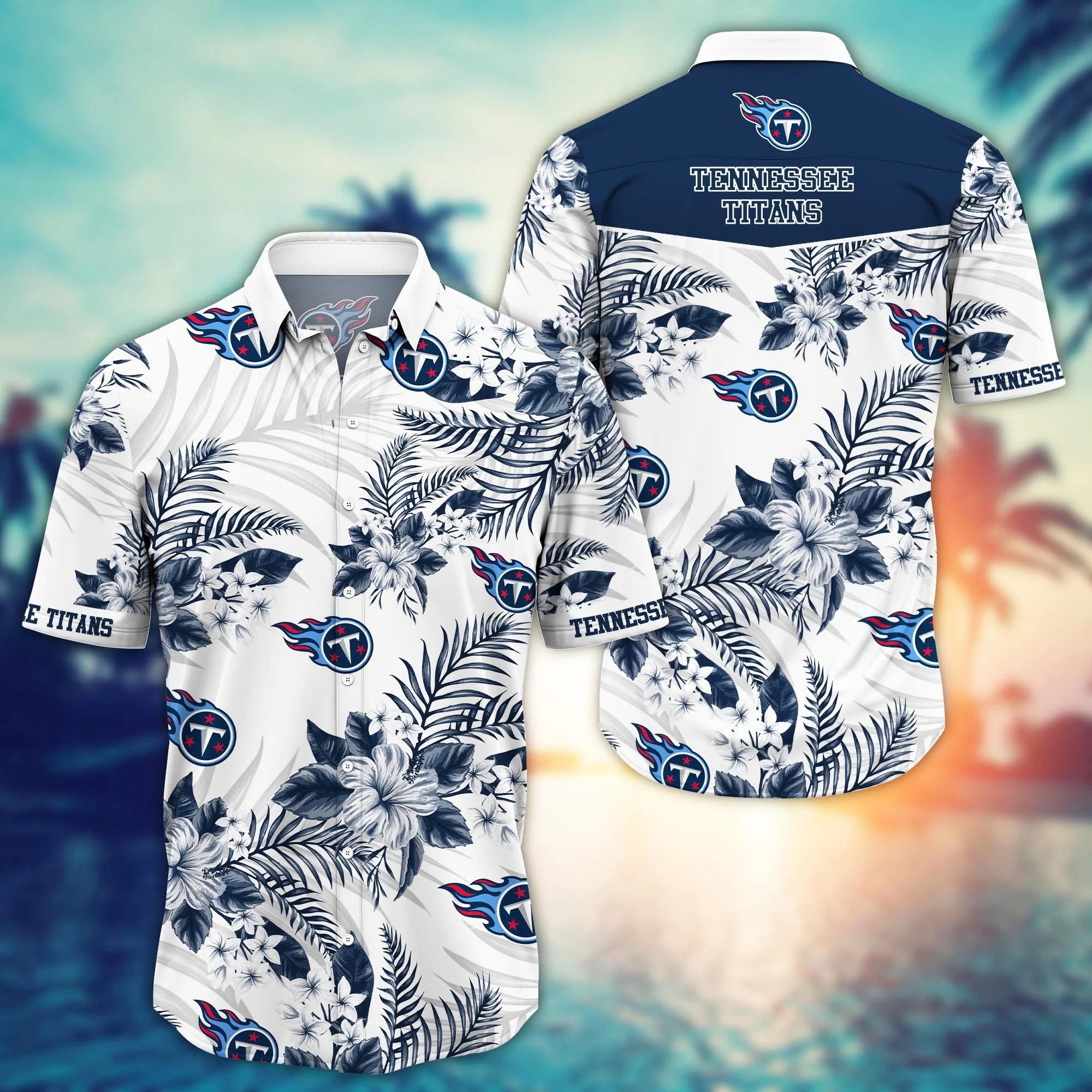 Tennessee Titans Paradise Bloom Hawaiian Shirt