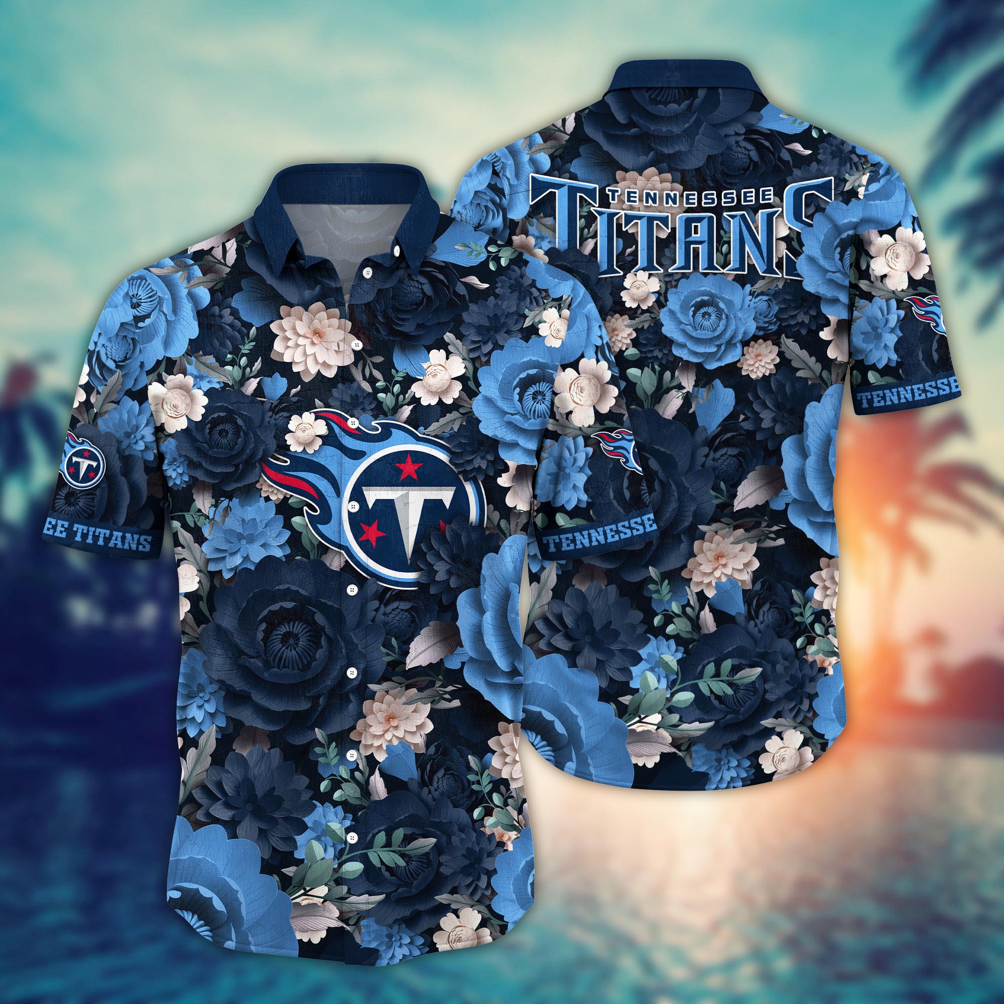 Tennessee Titans Spooky Stitches Hawaiian Shirt