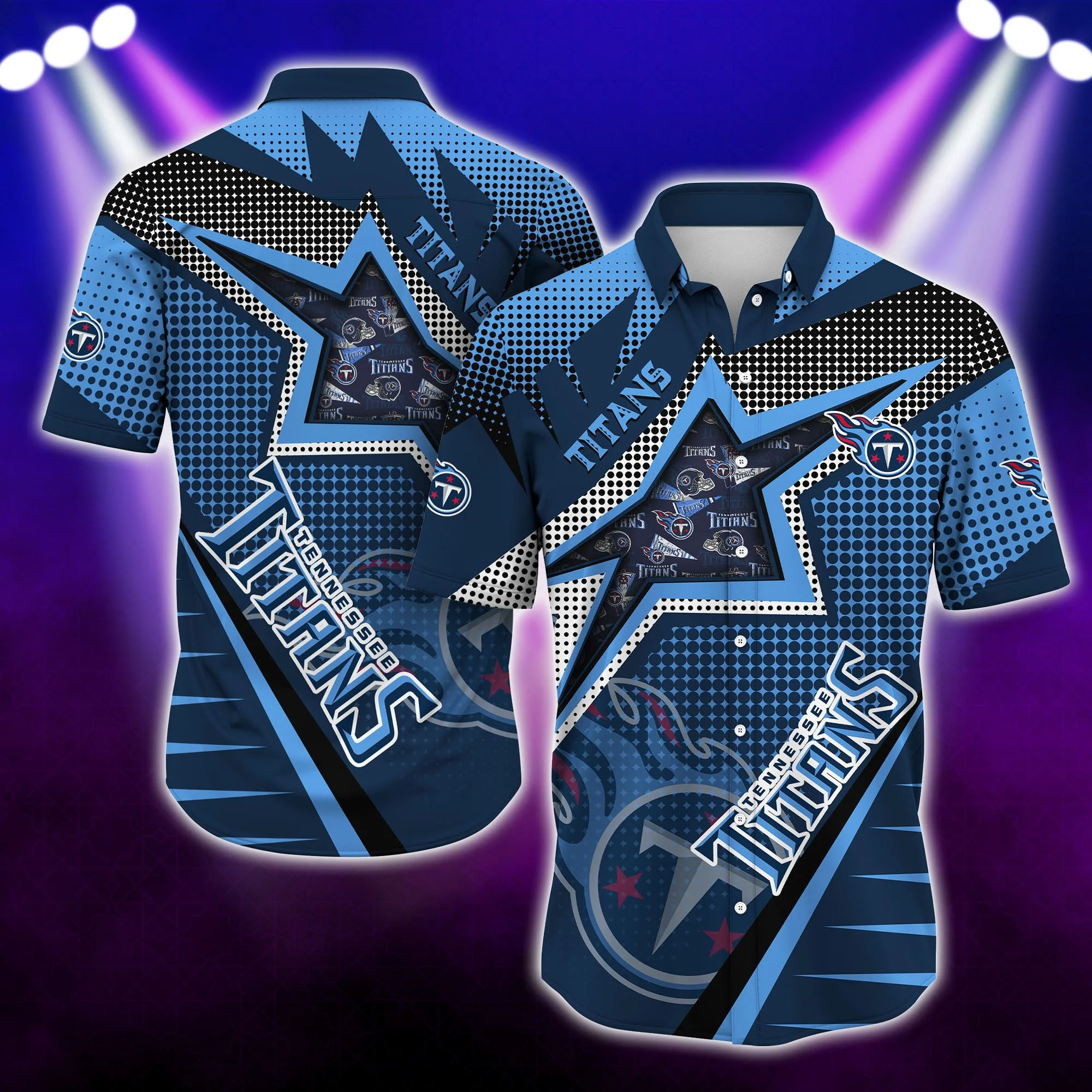 Tennessee Titans Star Power Hawaiian Shirt