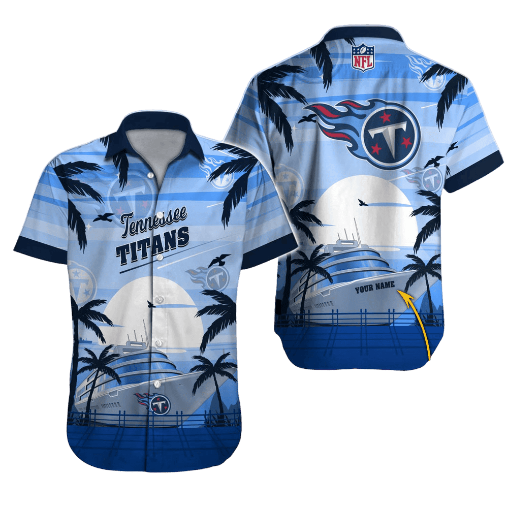 Tennessee Titans Sunset Cruise Hawaiian Shirt