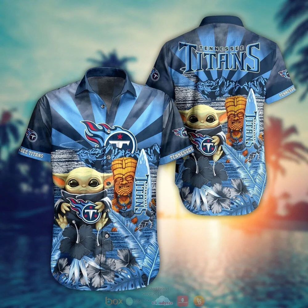 Tennessee Titans Tropical Tiki Hawaiian Shirt