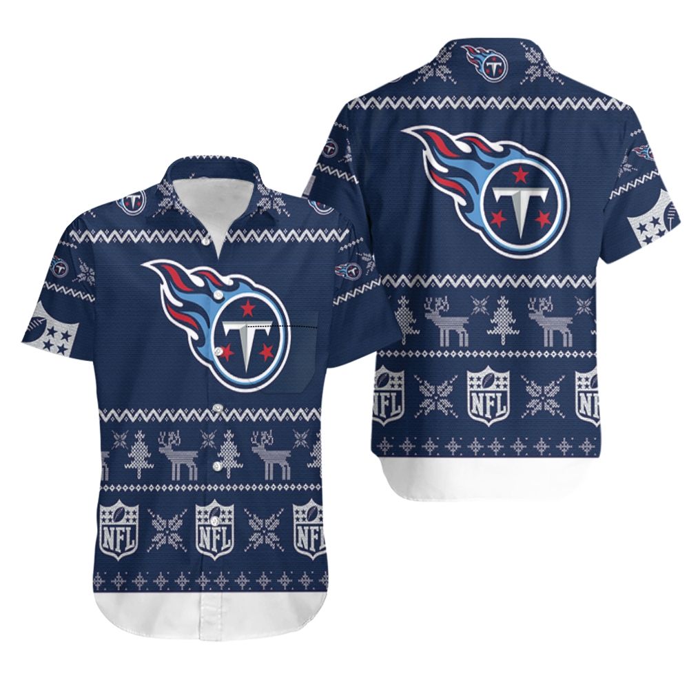 Tennessee Titans Ugly Christmas Hawaiian Shirt