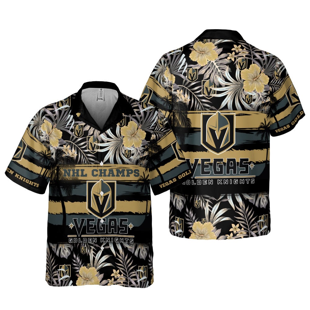 Vegas Golden Knights Championship Tropics Hawaiian Shirt