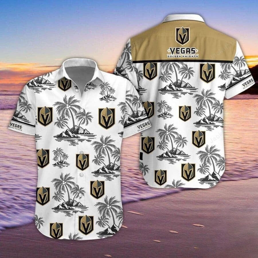 Vegas Golden Knights Coastal Island Hawaiian Shirt