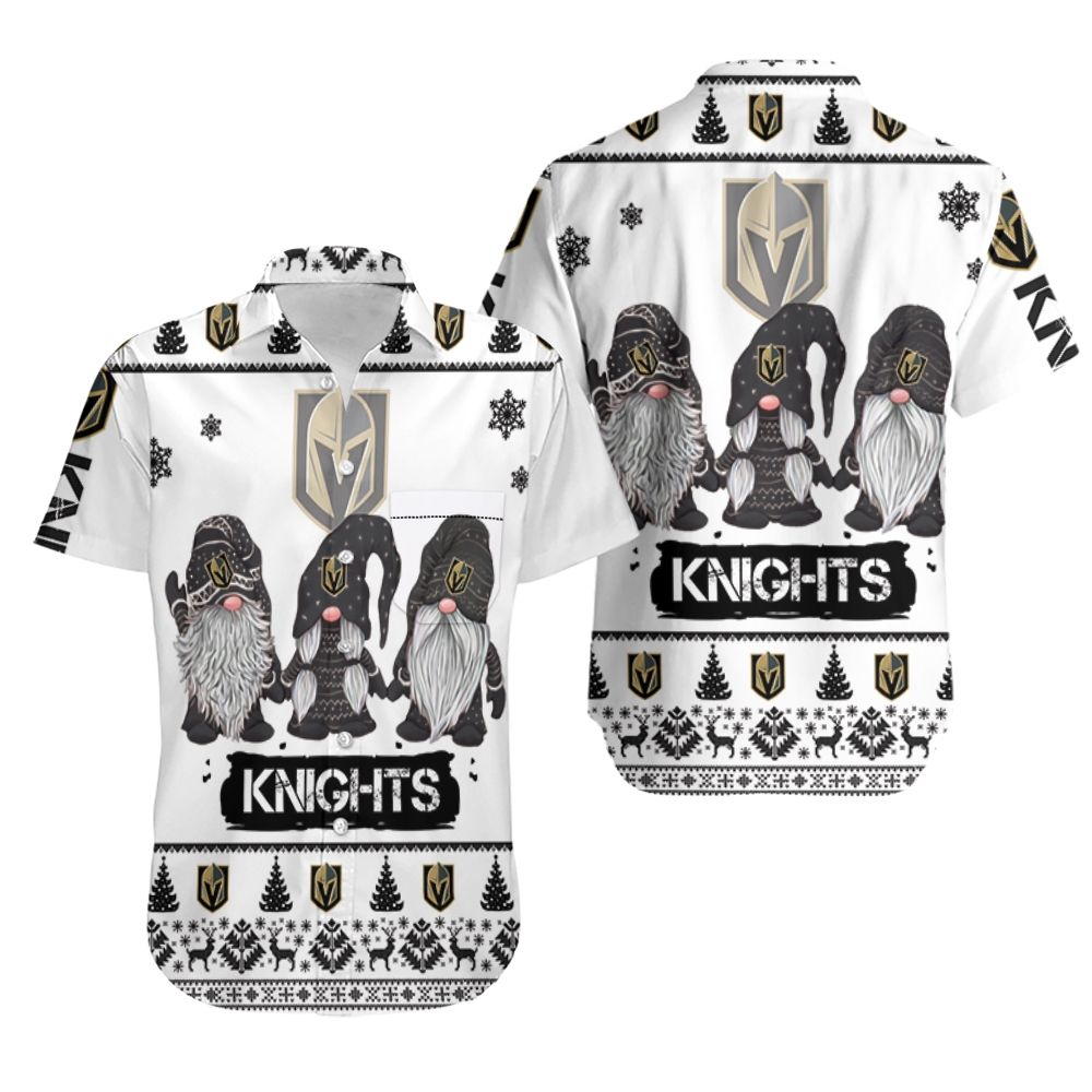 Vegas Golden Knights Festive Gnome Hawaiian Shirt