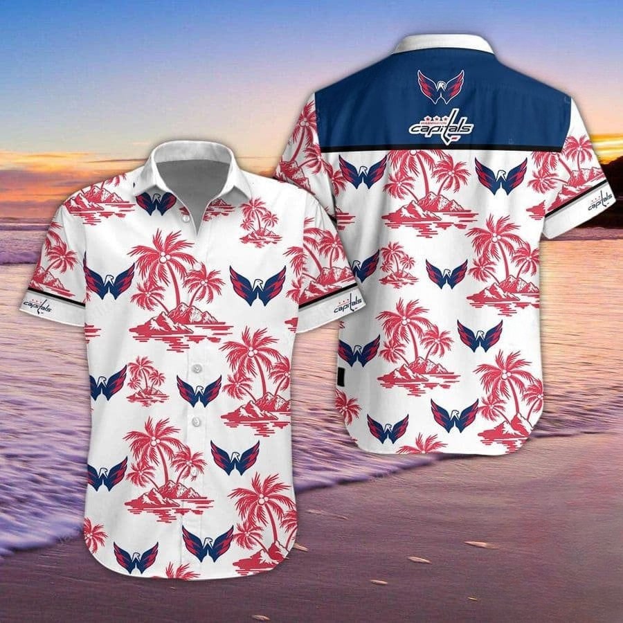 Washington Capitals Island Breeze Hawaiian Shirt