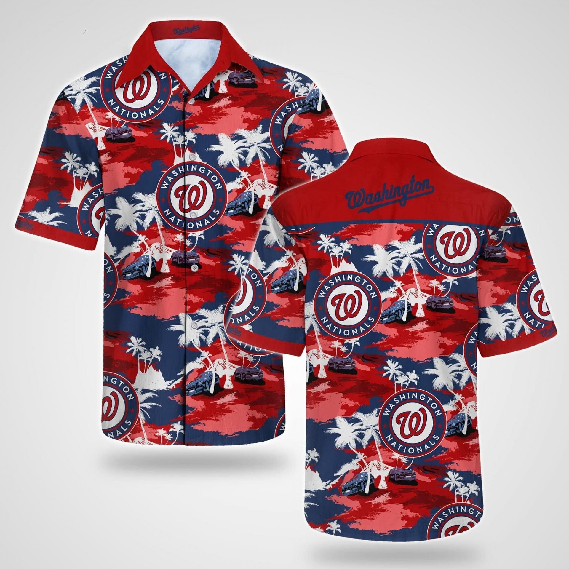 Washington Nationals Coastal Dream Hawaiian Shirt