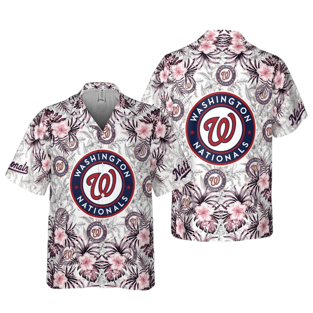 Washington Nationals Coastal Paradise Hawaiian Shirt