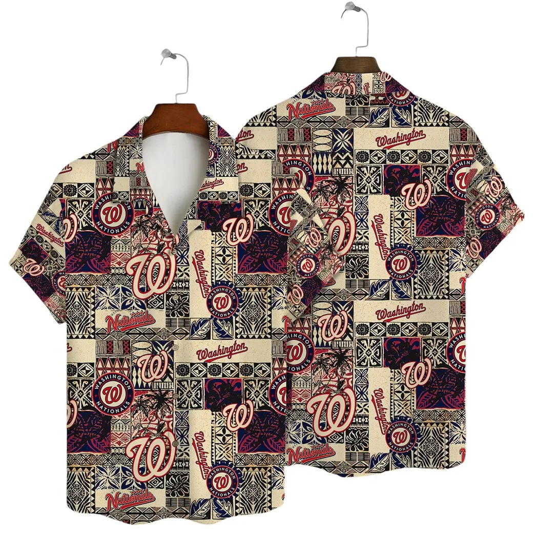 Washington Nationals Summer Breeze Hawaiian Shirt