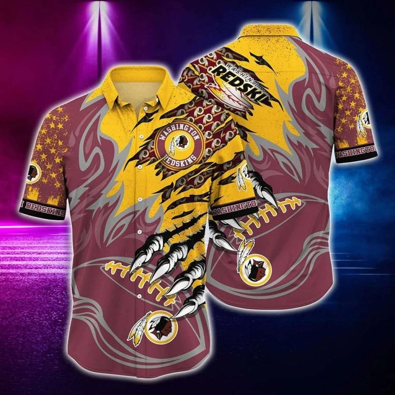 Washington Redskins Claw Strike Hawaiian Shirt