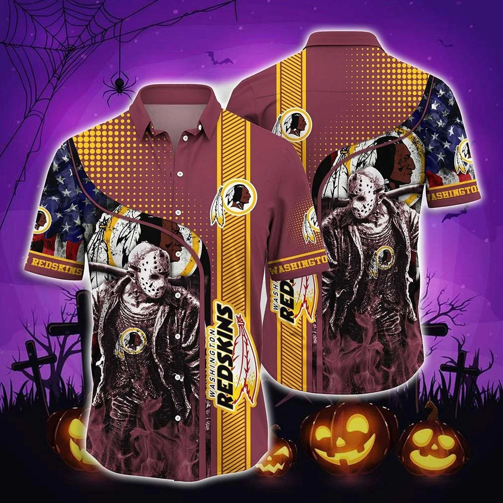 Washington Redskins Halloween Jason Hawaiian Shirt