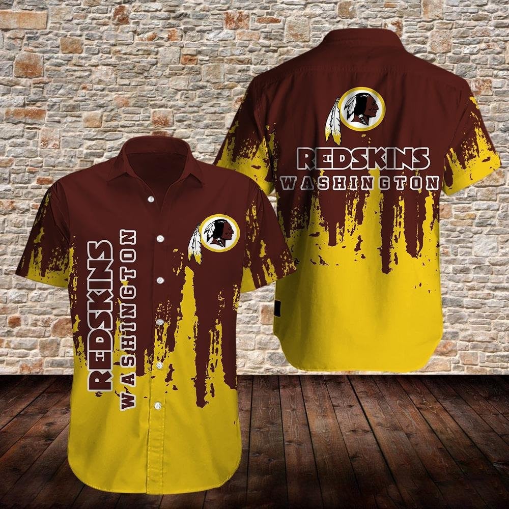 Washington Redskins Starburst Legacy Hawaiian Shirt