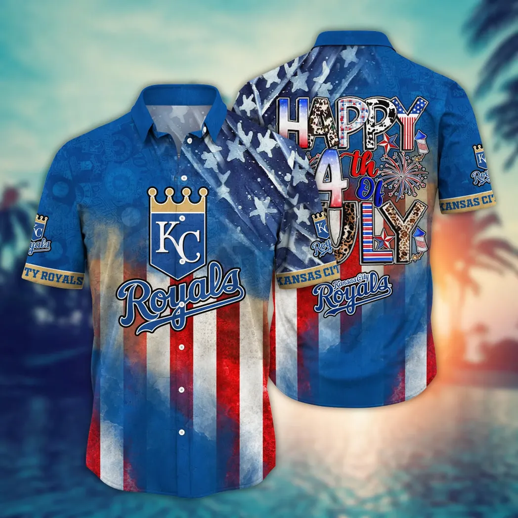 Kansas City Royals 4th of July Celebration Hawaiian Shirt