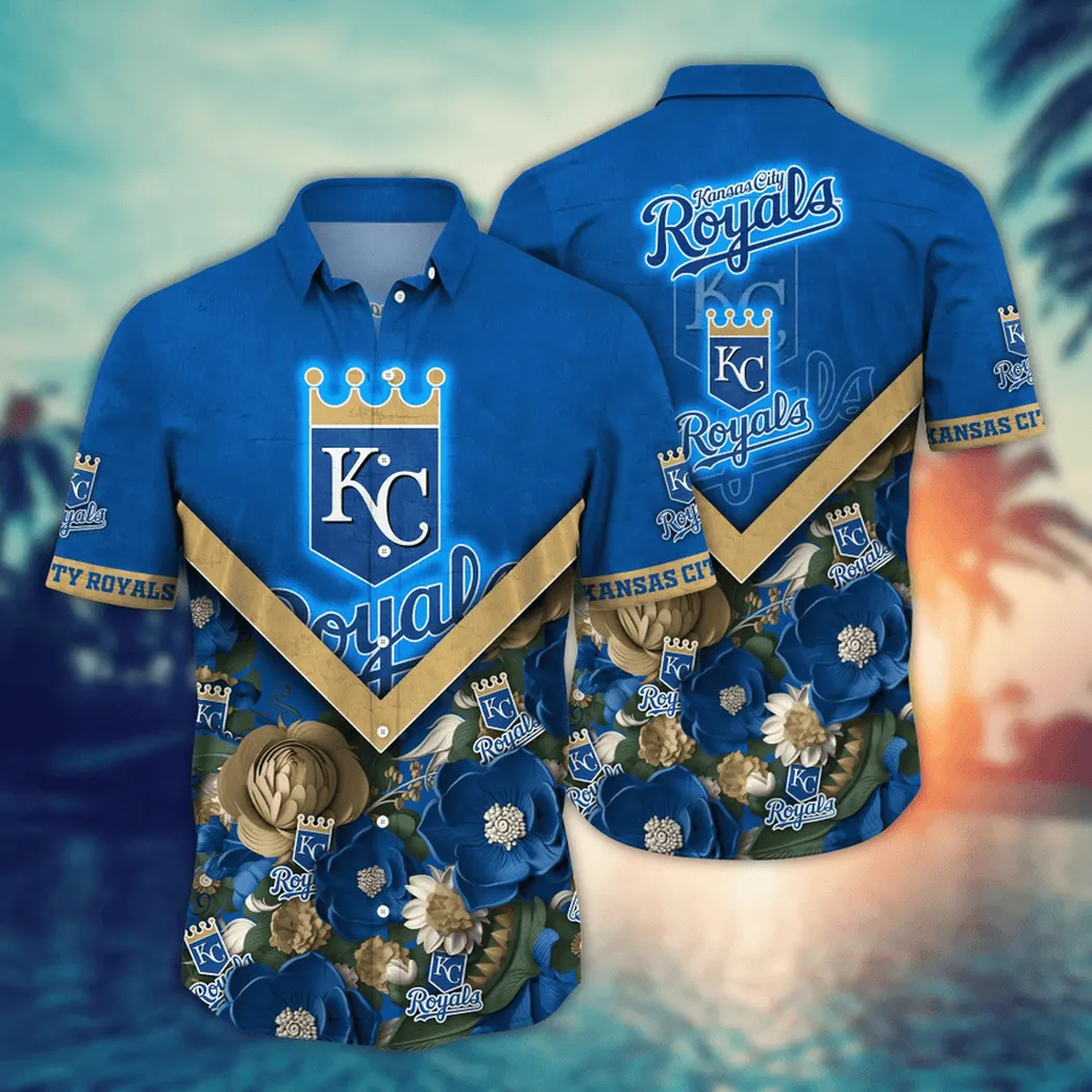 Kansas City Royals Blue & Gold Royal Hawaiian Shirt