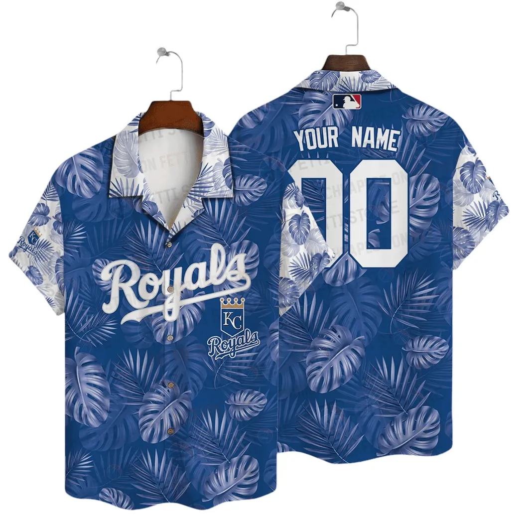 Kansas City Royals Custom Name Tropical Hawaiian Shirt