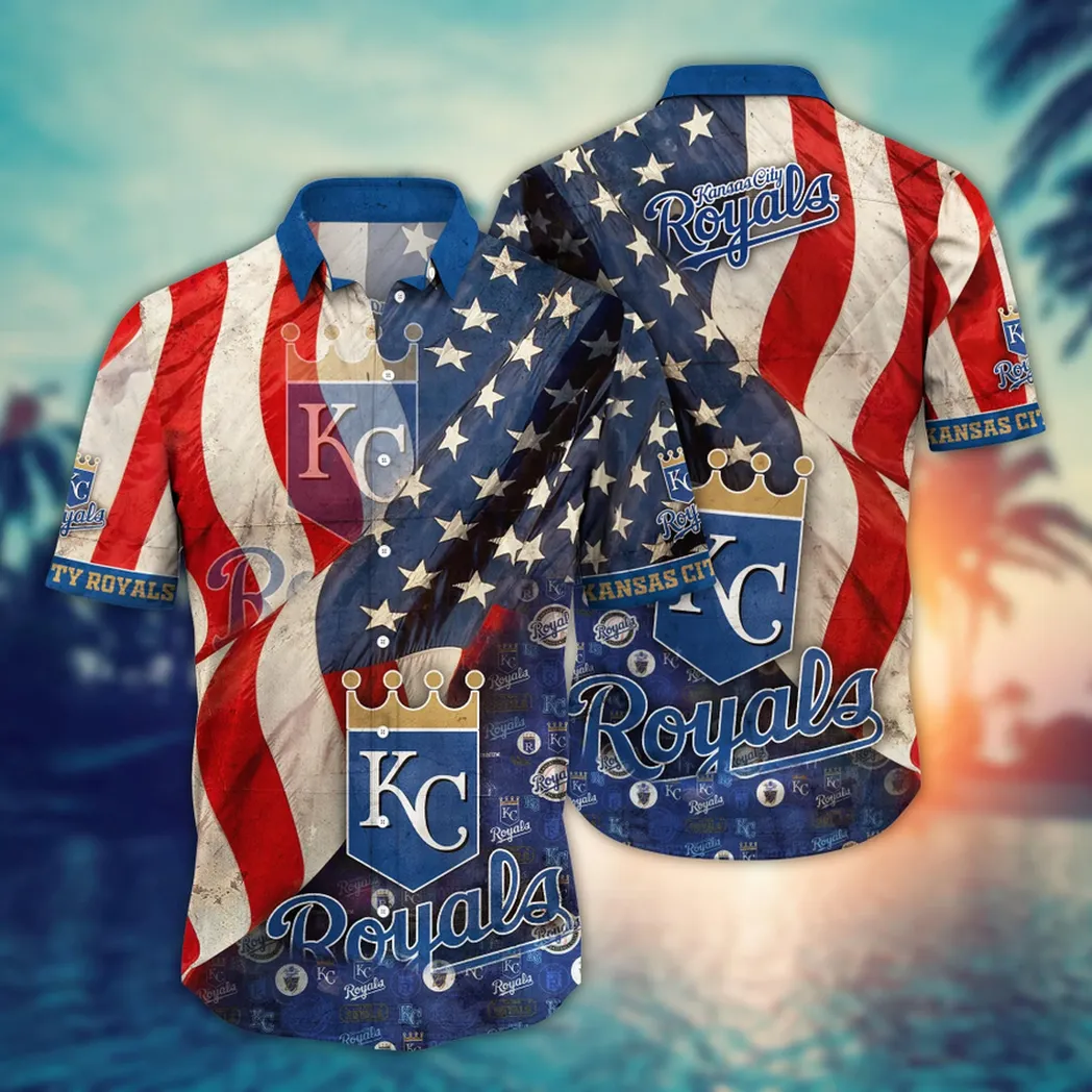Kansas City Royals Stars & Stripes Hawaiian Shirt