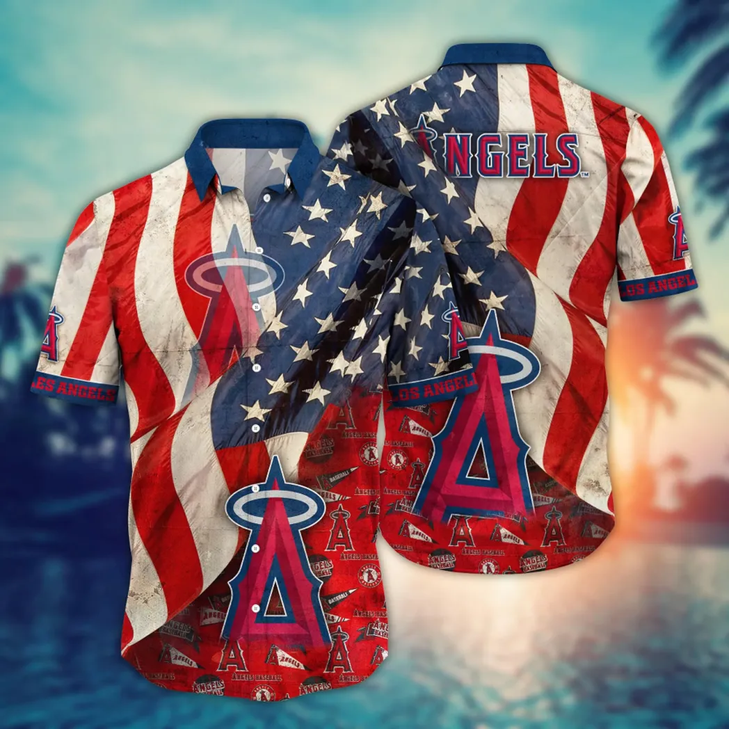 Los Angeles Angels Patriotic Pride Hawaiian Shirt