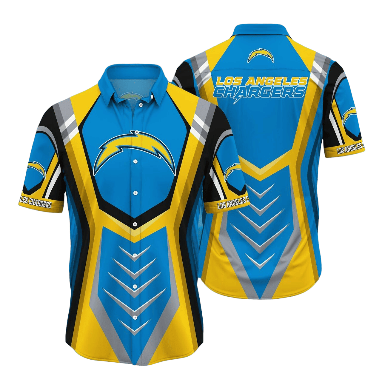 Los Angeles Chargers Bold Energy Hawaiian Shirt