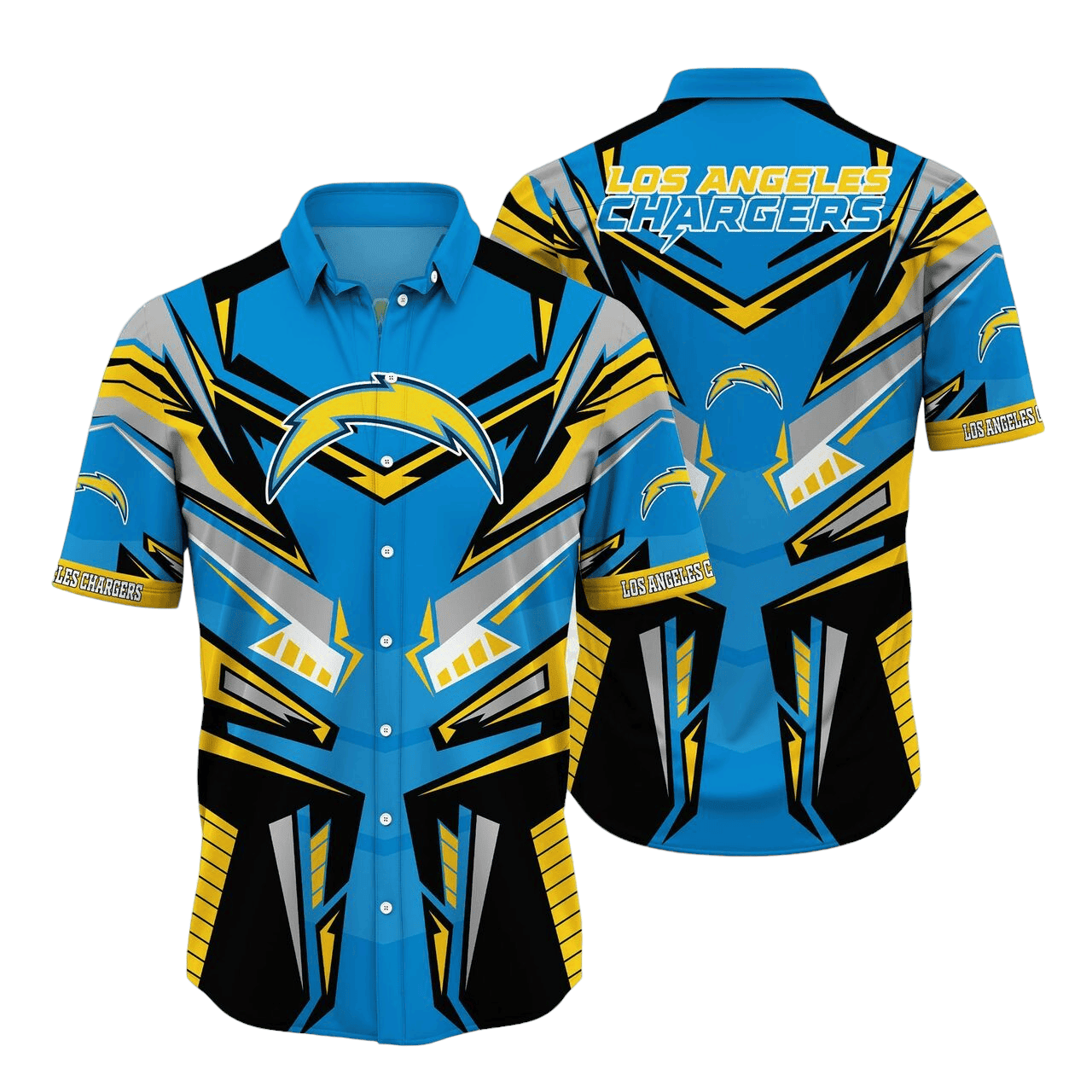 Los Angeles Chargers Thunder Strike Hawaiian Shirt
