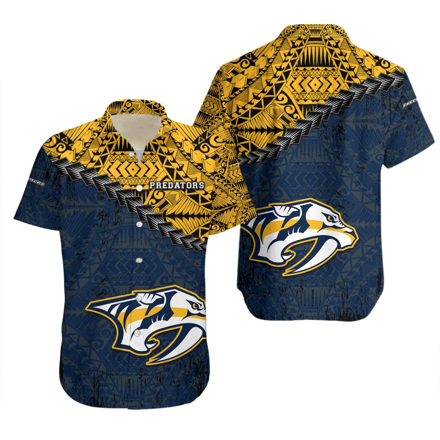 Nashville Predators Tribal Design Hawaiian Shirt