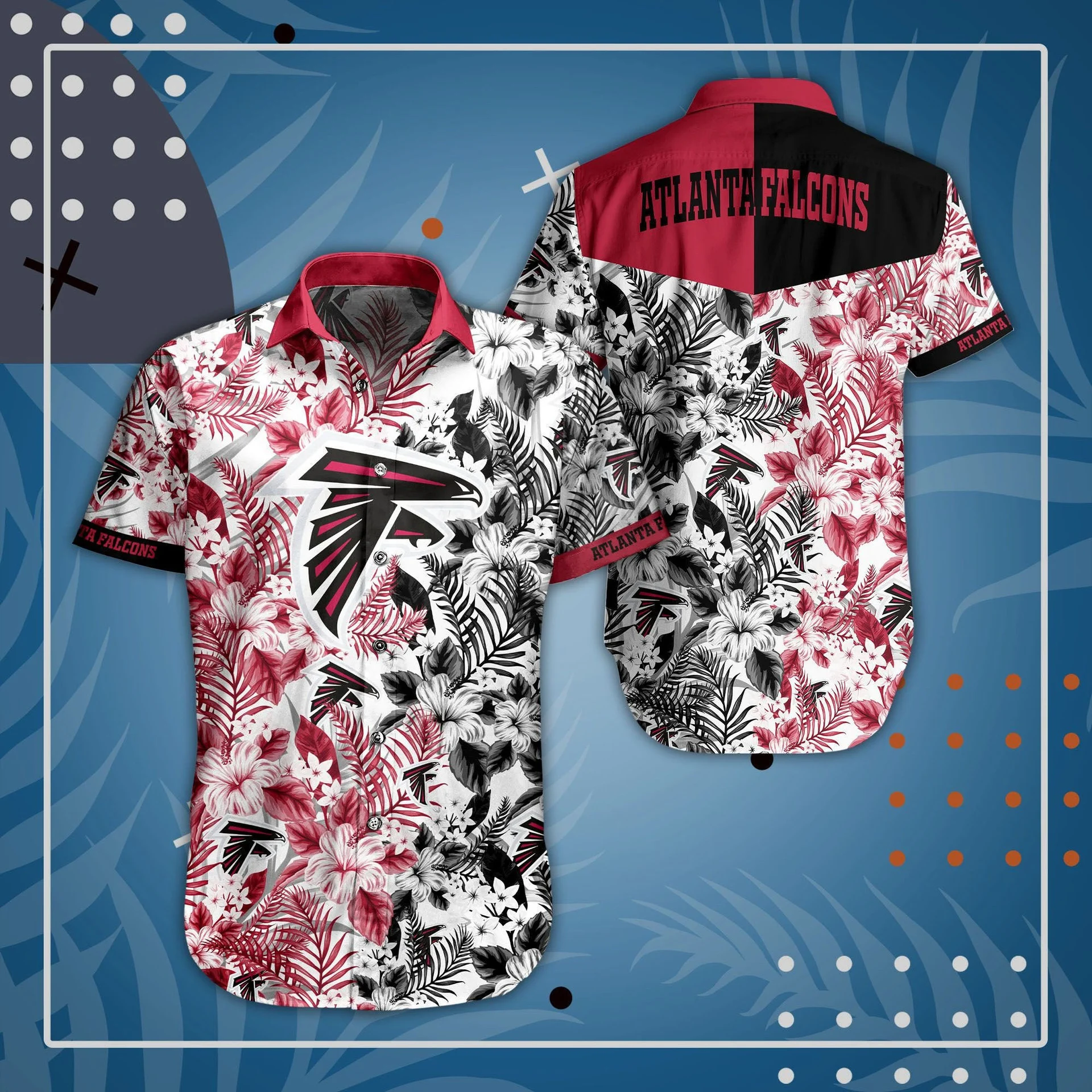 Atlanta Falcons Tropical Elegance Hawaiian Shirt – TeeAloha