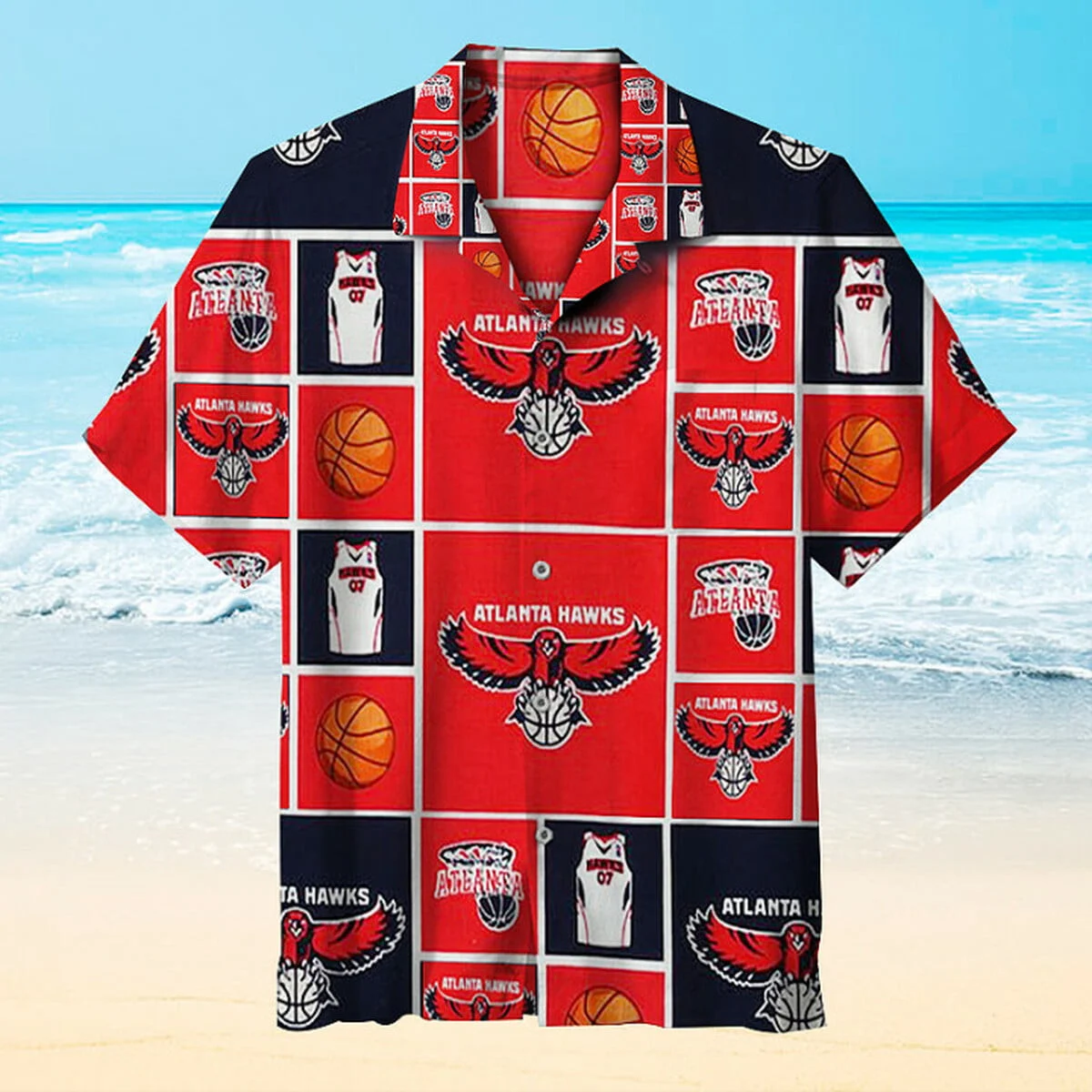 Atlanta Hawks Courtside Hawaiian Shirt – TeeAloha