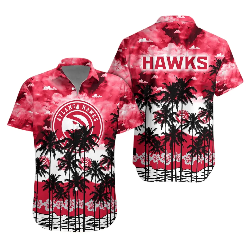 Atlanta Hawks Tropical Skyline Hawaiian Shirt – TeeAloha