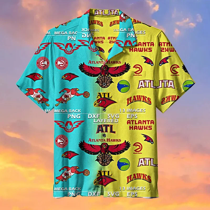Atlanta Hawks Vibe Fusion Hawaiian Shirt – TeeAloha