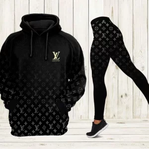 Black Hoodie Leggings Luxury Brand Lv Clothing Clothes Outfit For Women Luxury Women Outfit Trending 2024 – MRS-AF+DDK-00539508