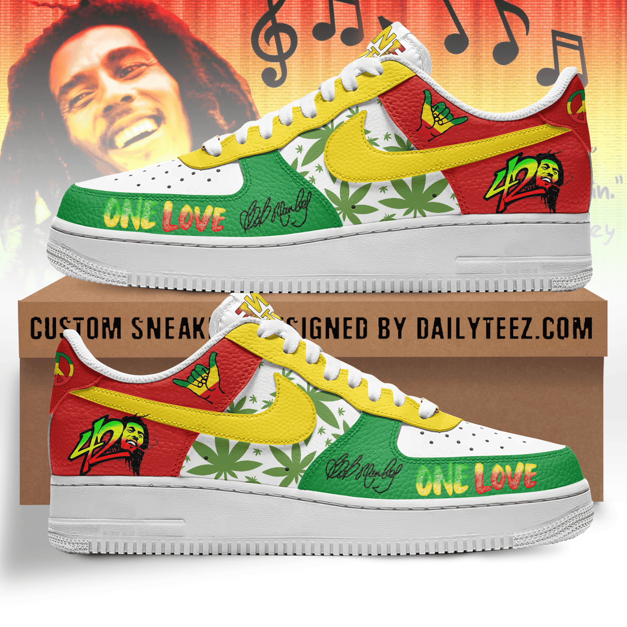 Bob Marleyl Premium  Af1 Sneaker LZ 106257