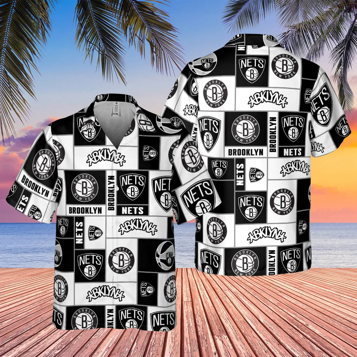 Brooklyn Nets Bold Contrast Hawaiian Shirt – TeeAloha