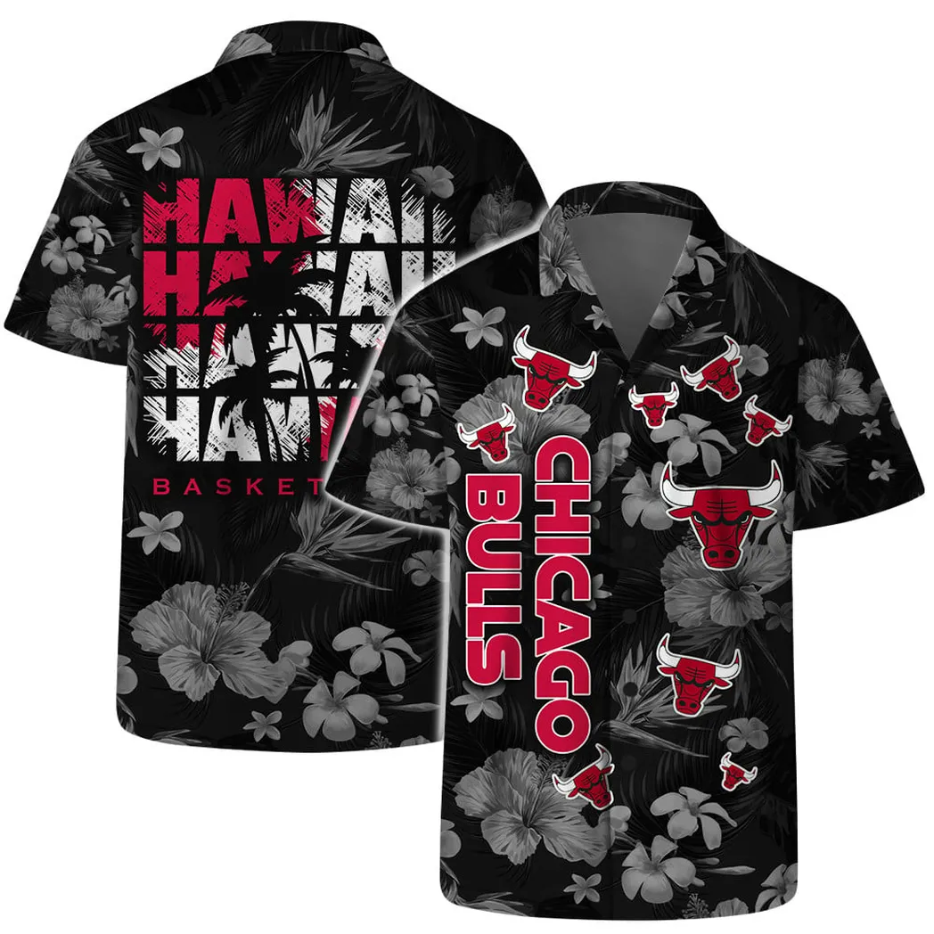 Chicago Bulls Floral Tropical Vibes Hawaiian Shirt – TeeAloha