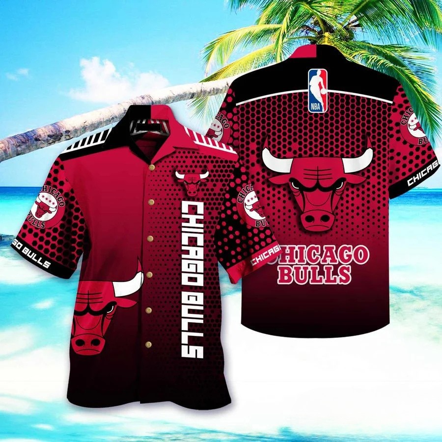 Chicago Bulls Retro Court Hawaiian Shirt – TeeAloha