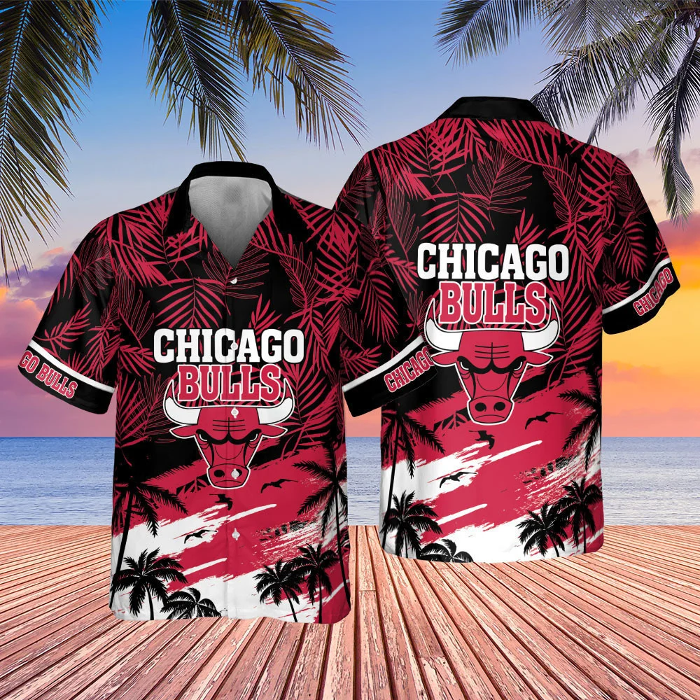 Chicago Bulls Sunset Beach Hawaiian Shirt – TeeAloha