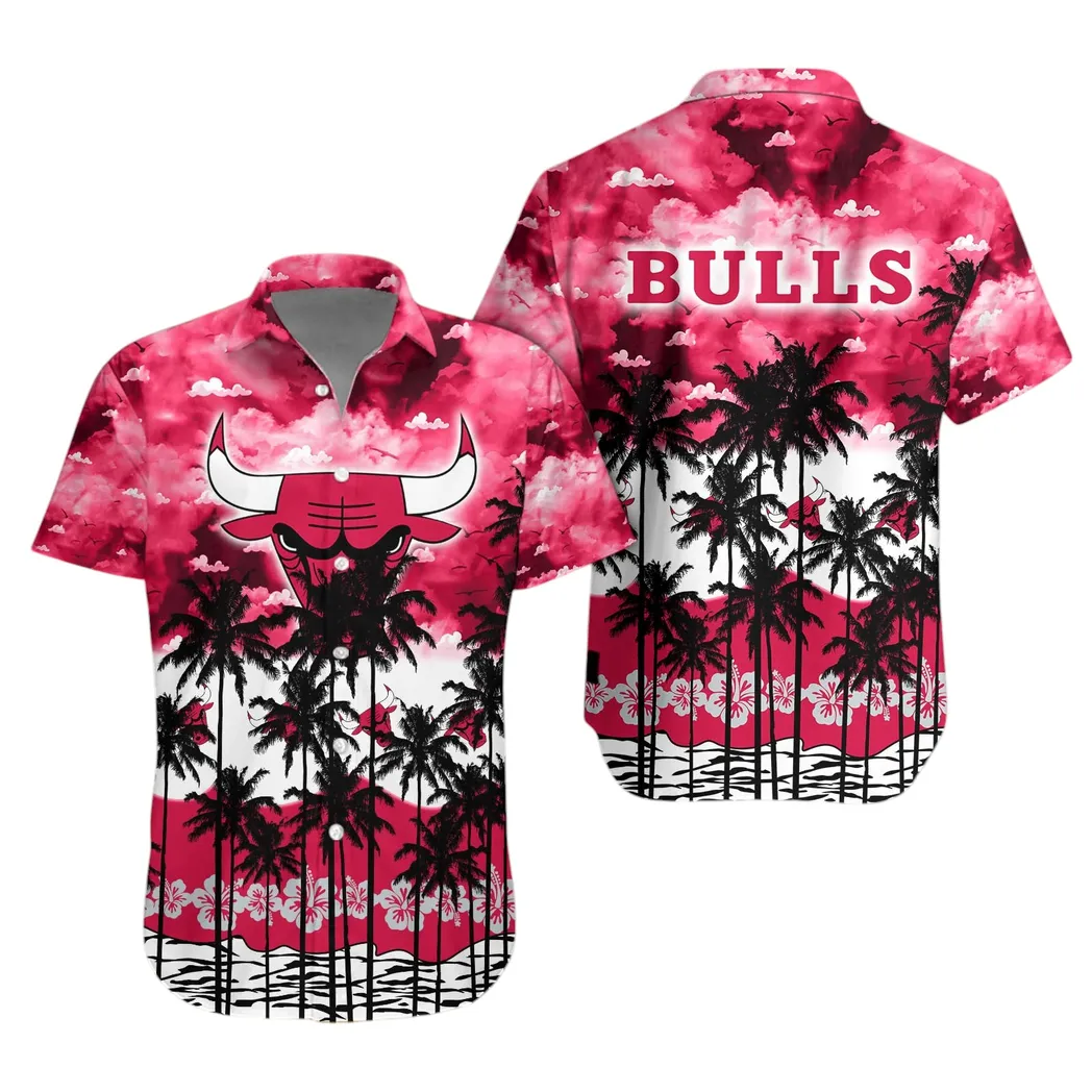 Chicago Bulls Sunset Palm Hawaiian Shirt – TeeAloha