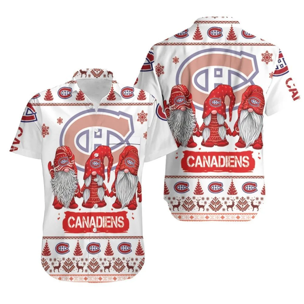 Christmas Gnomes Montreal Canadiens Ugly Sweatshirt Hawaiian Shirt – TeeAloha