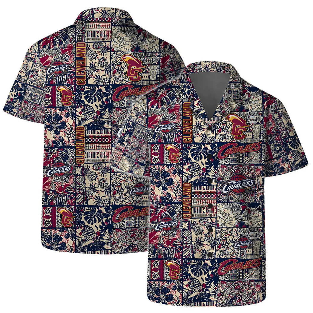 Cleveland Cavaliers Floral & Nature Patchwork Hawaiian Shirt – TeeAloha