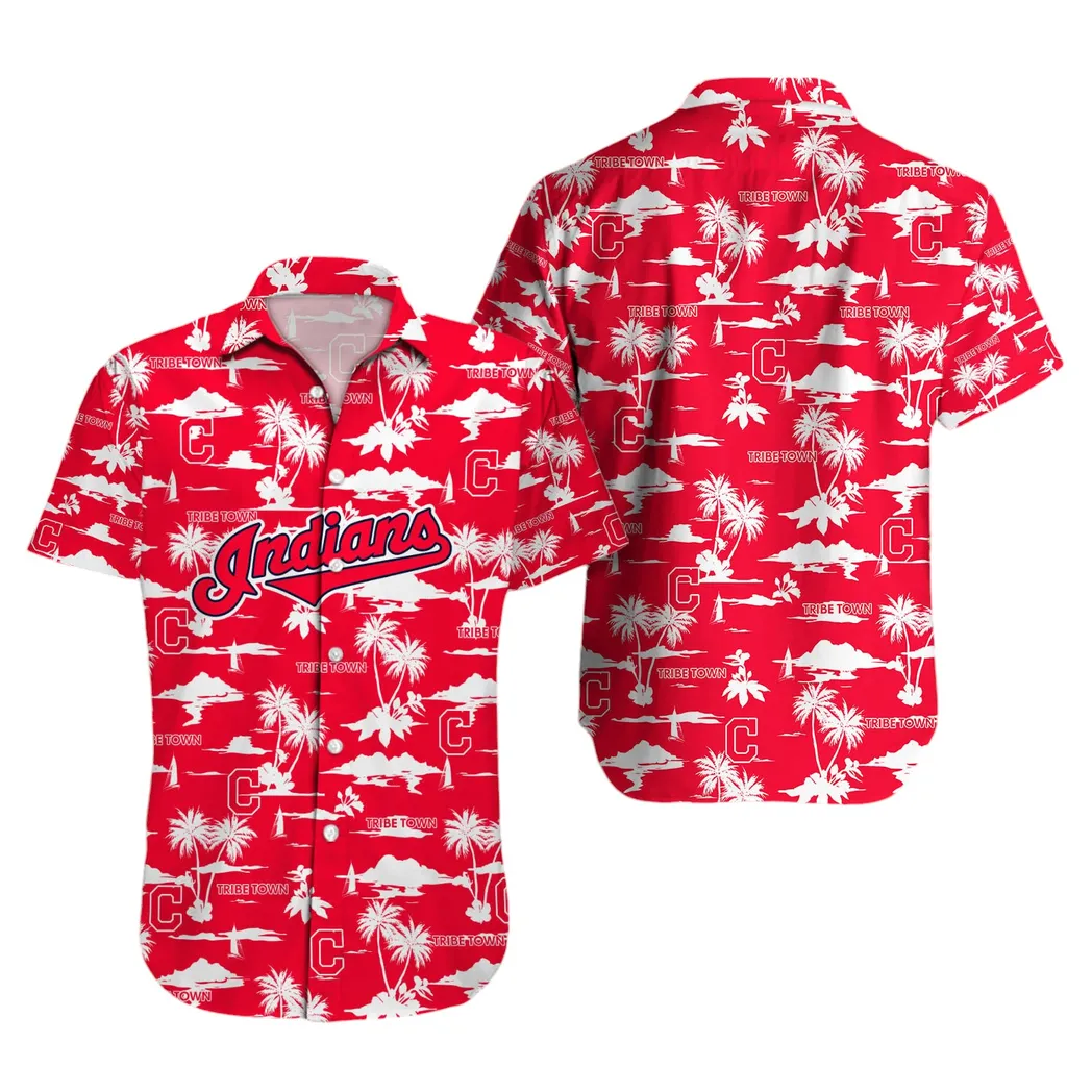 Cleveland Guardians Navy Sketch Hawaiian Shirt – TeeAloha
