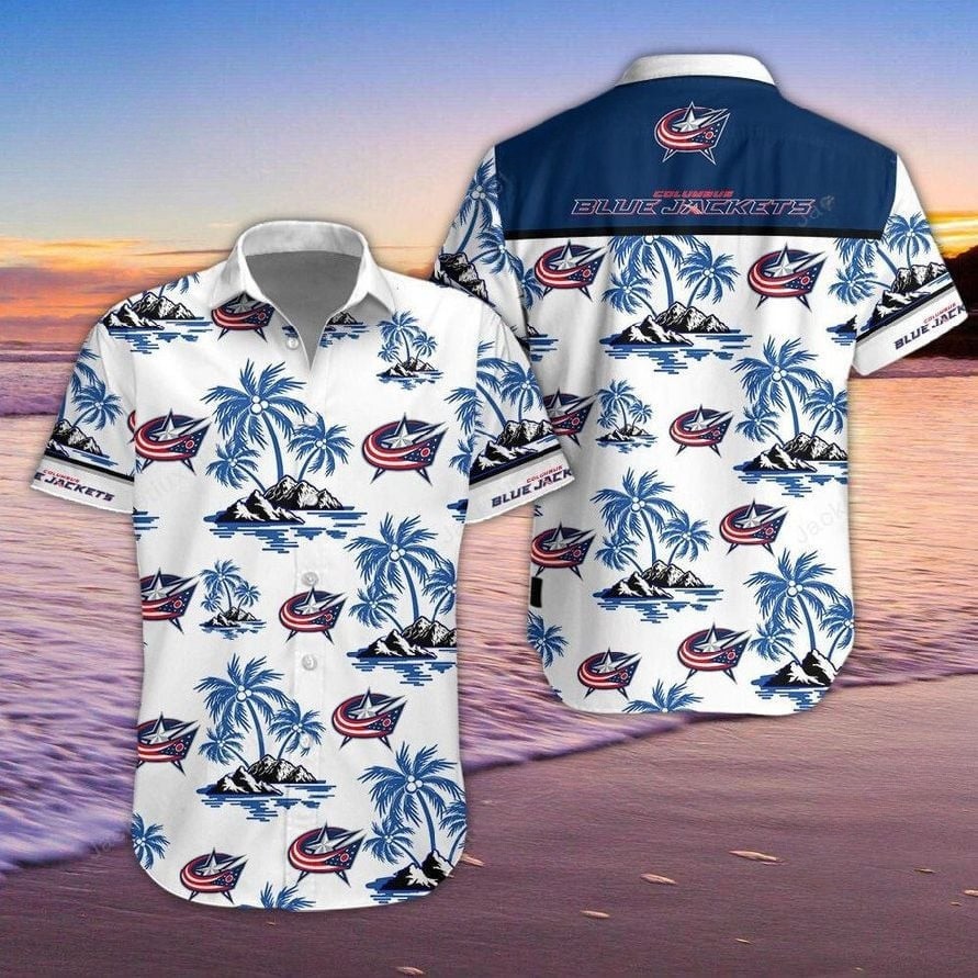 Columbus Blue Jackets Tropical Paradise Hawaiian Shirt – TeeAloha
