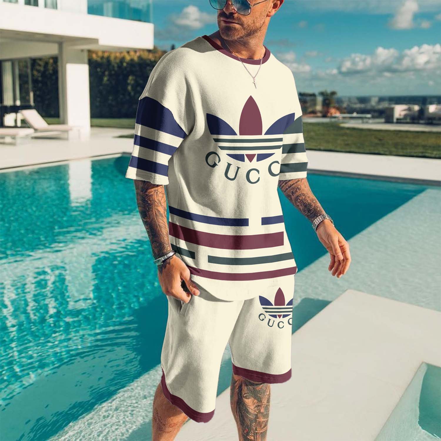 COMBO LUXURY T-SHIRT + SHORT –3D-2025 SKT-TX-RDG00230547