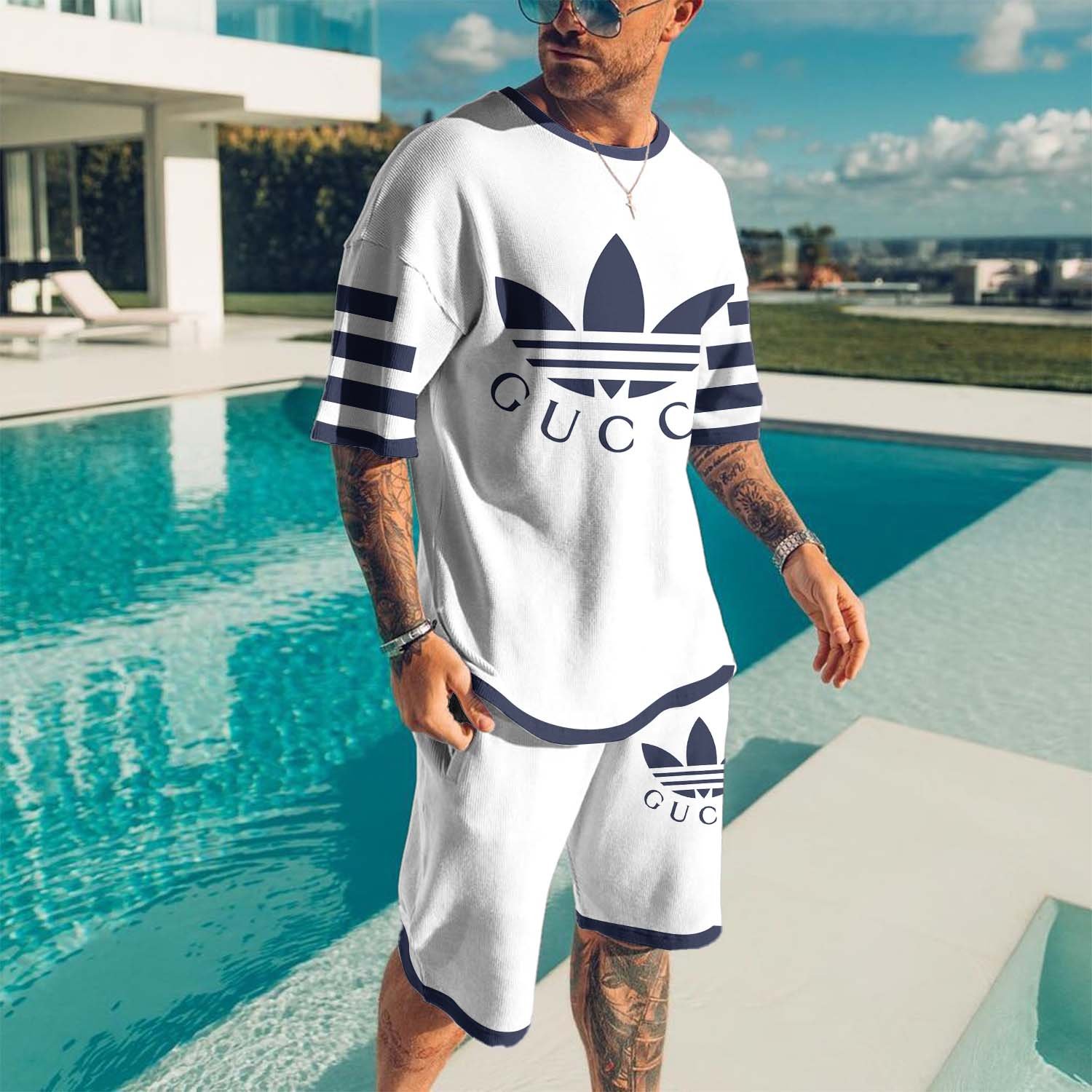 COMBO LUXURY T-SHIRT + SHORT –3D-2025 SKT-TX-RDG00230548