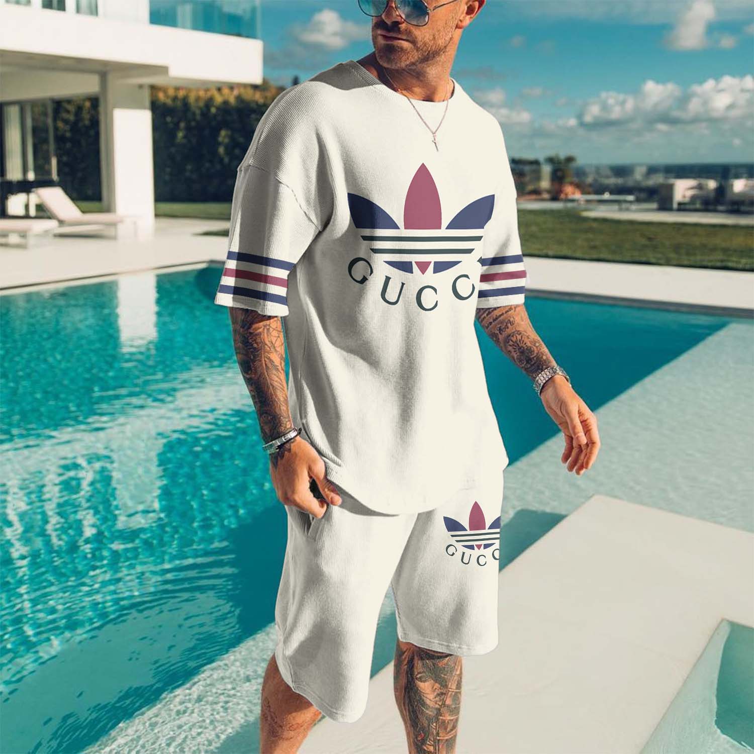 COMBO LUXURY T-SHIRT + SHORT –3D-2025 SKT-TX-RDG00230552