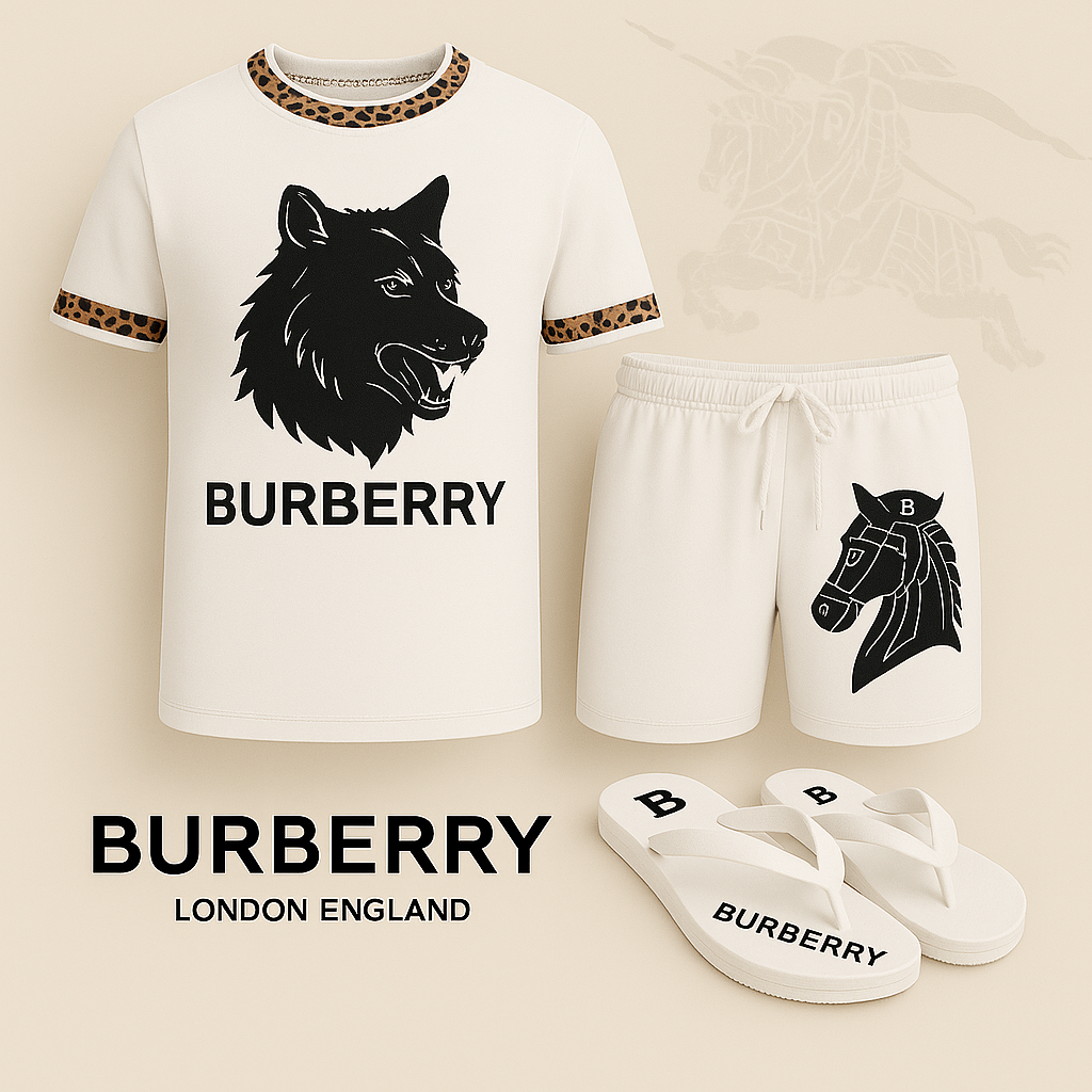 COMBO LUXURY T-SHIRT + SHORT + Flip Flop-2025 LX-TSSD2025054